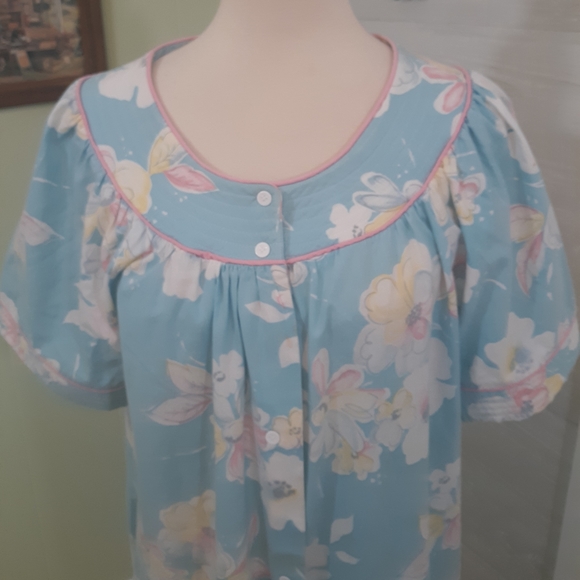 Lara Dee vintage floral gown robe sz large *6 - Picture 3 of 6